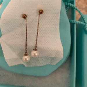Authentic Tiffany’s pearl earrings